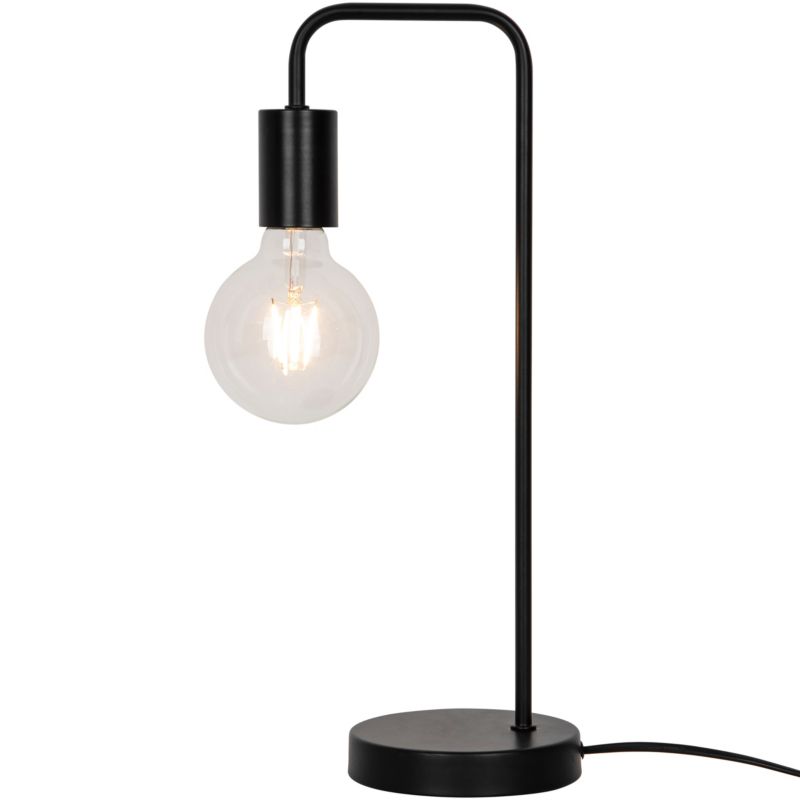 Bordlampe Ghlin 1 x E27 Sort