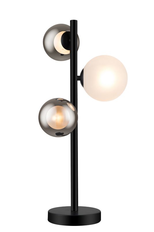 GoodHome Hauraki bordlampe med 3 lyskilder G9 i mat-sort