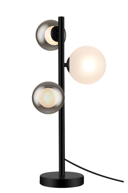 GoodHome Hauraki bordlampe med 3 lyskilder G9 i mat-sort