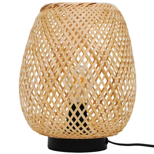 GoodHome Kasungu bordlampe 1-punkts E27 naturlig / hvid