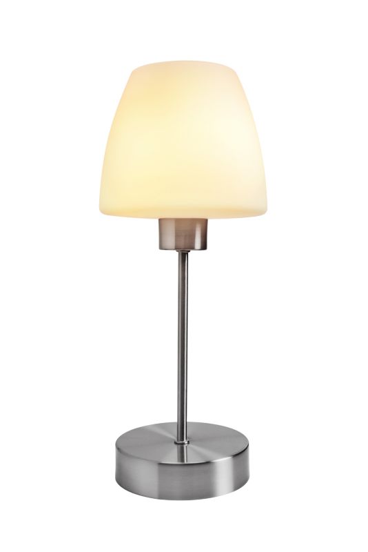 GoodHome Kluan bordlampe E14 mat‑krom