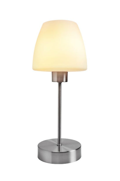 GoodHome Kluan bordlampe E14 mat‑krom