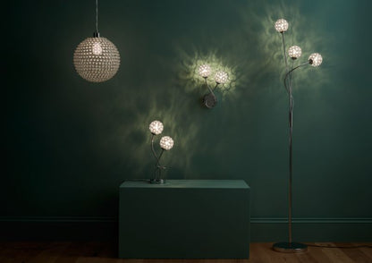 GoodHome Mantus bordlampe 2 x G9 krom
