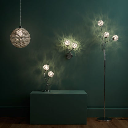 GoodHome Mantus bordlampe 2 x G9 krom