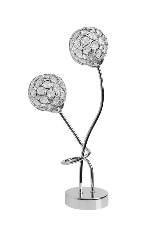 GoodHome Mantus bordlampe 2 x G9 krom