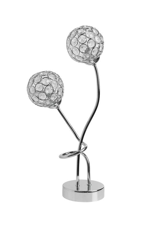 GoodHome Mantus bordlampe 2 x G9 krom