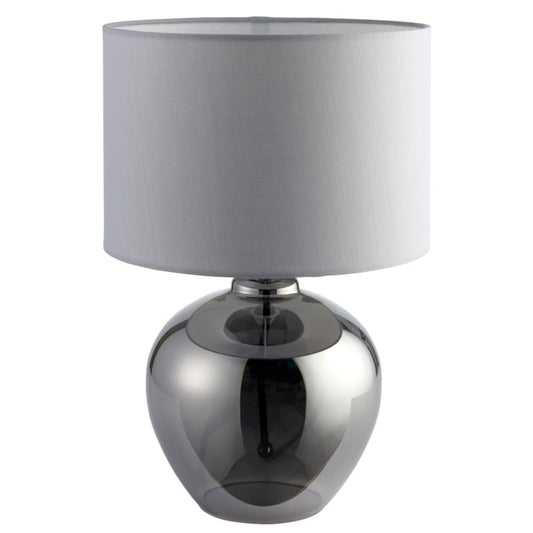 GoodHome Marietaz 1-punkts bordlampe E14 taupe / røgfarvet