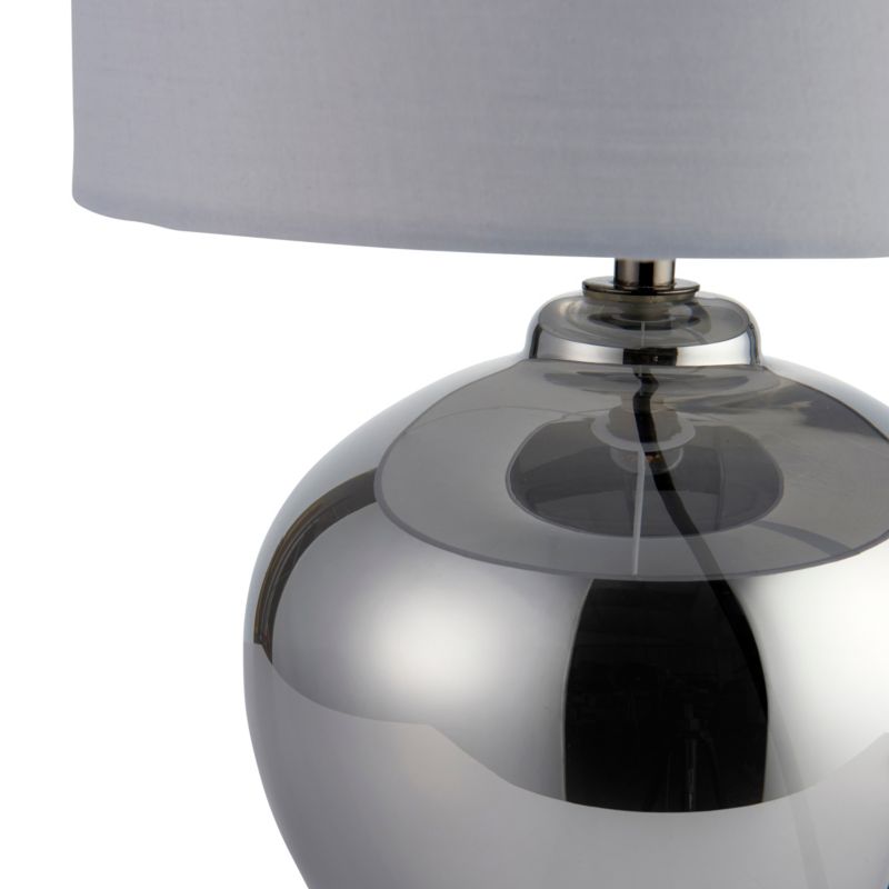 GoodHome Marietaz 1-punkts bordlampe E14 taupe / røgfarvet