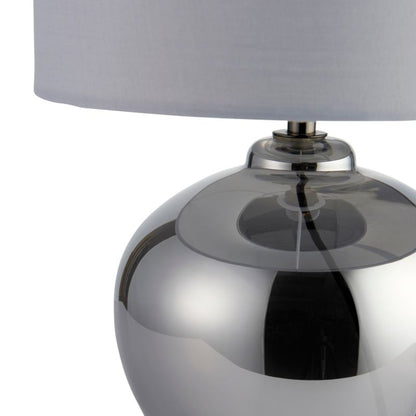 GoodHome Marietaz 1-punkts bordlampe E14 taupe / røgfarvet