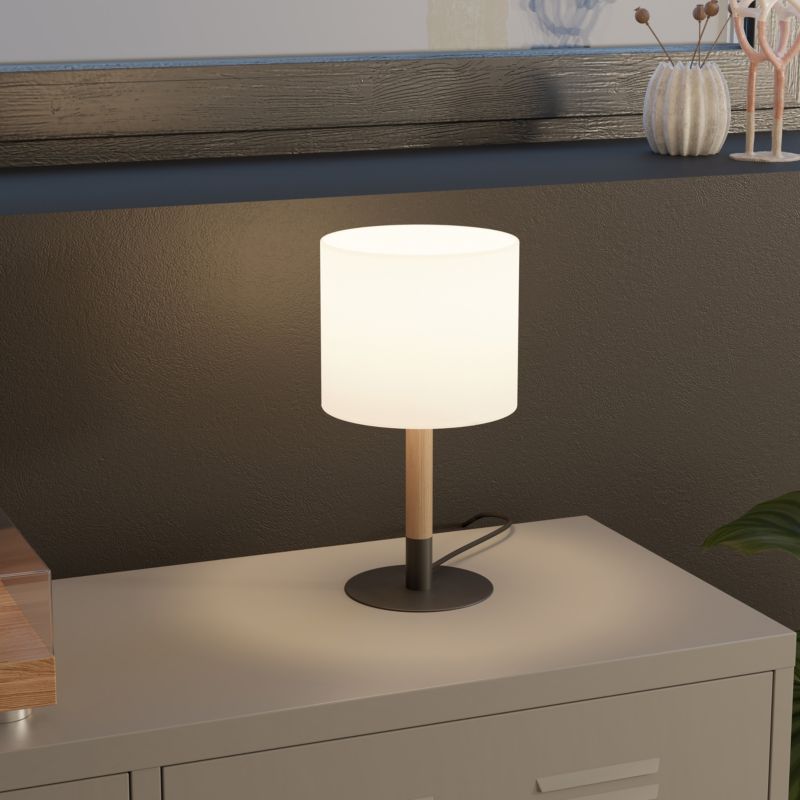Bordlampe Myrtus 1 x E27 Bambus