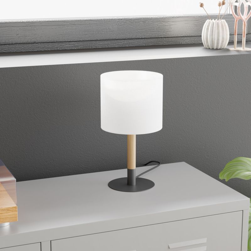 Bordlampe Myrtus 1 x E27 Bambus