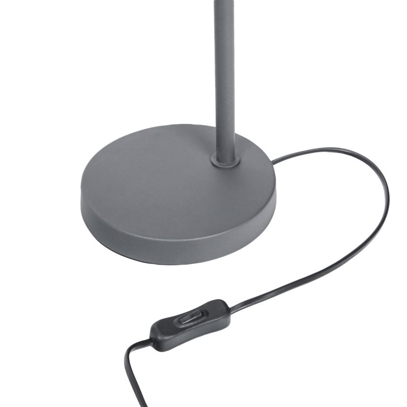 GoodHome Orous 1-punkts bordlampe E27 i grafit