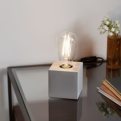 GoodHome Qausuit Beto E27 bordlampe kvadratisk