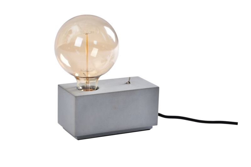 GoodHome Qausuit Beto E27 bordlampe rektangulær