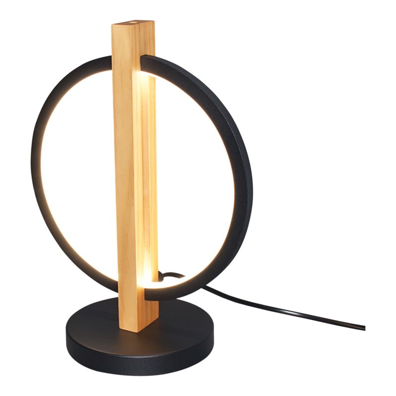 Bordlampe Shadbush 1100 lm 4000 K Sort Træ