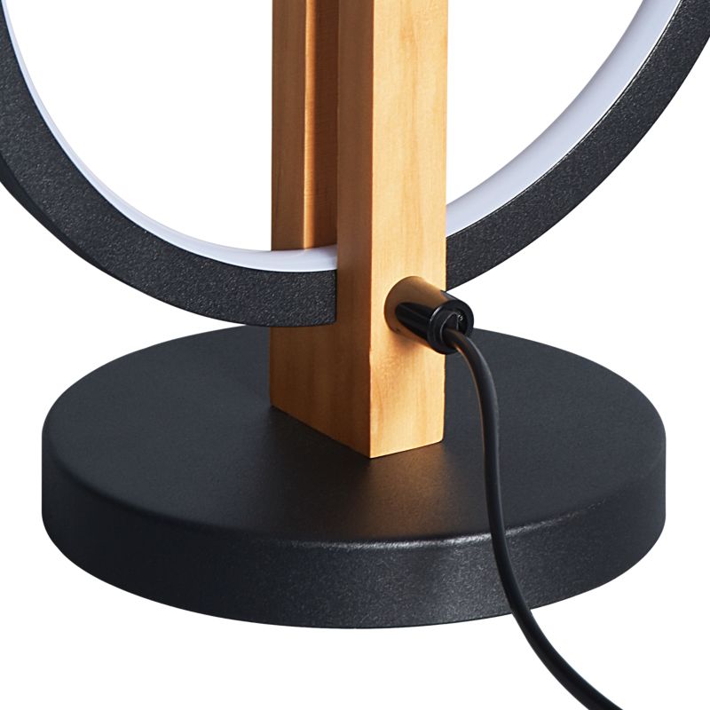 Bordlampe Shadbush 1100 lm 4000 K Sort Træ