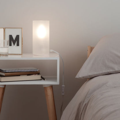 GoodHome Singou bordlampe 1-punkts E14 hvid