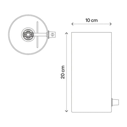Bordlampe Singou 1-punkt E14 Hvid