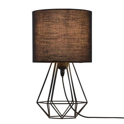 GoodHome Smertrio bordlampe 1-punkts E27 sort skærm