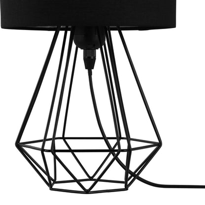 Bordlampe Smertrio 1-punkts E27 Skærm Sort