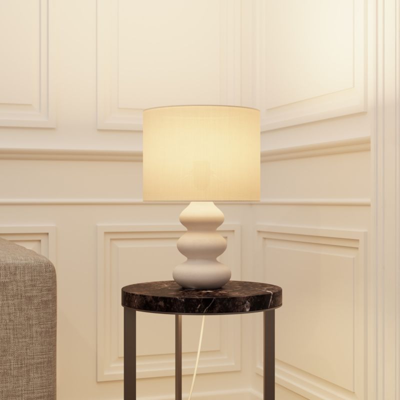Bordlampe Spirea 1xE27 Hvid 40 cm