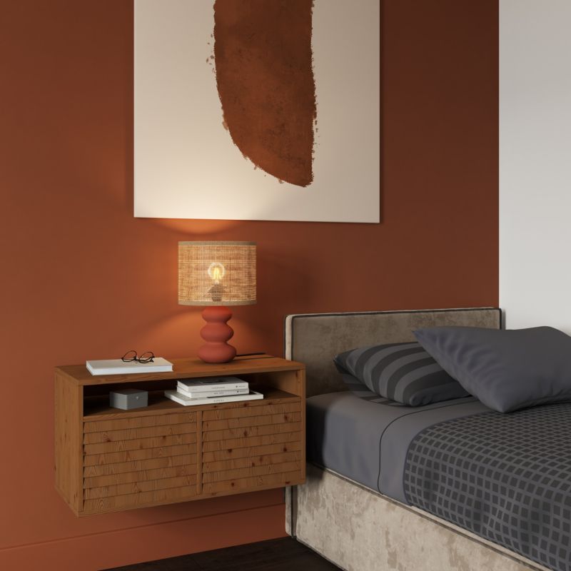 Bordlampe Spirea 1 x E27 Terrakotta