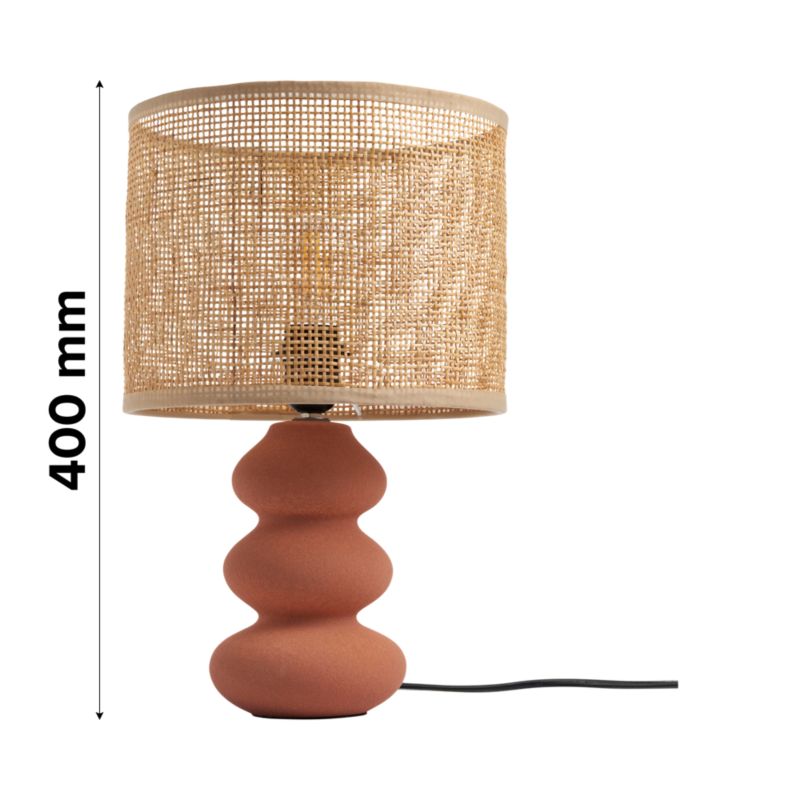 Bordlampe Spirea 1 x E27 Terrakotta