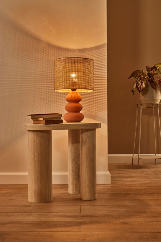 Bordlampe Spirea 1 x E27 Terrakotta