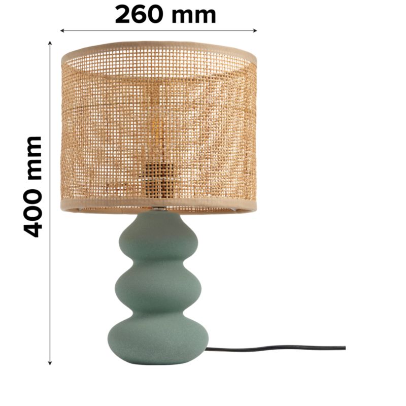 Bordlampe Spirea 1xE27 Grøn 40 cm