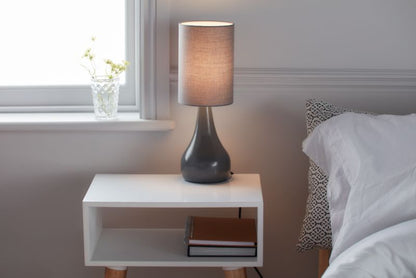GoodHome Tertrez bordlampe 1-punkts E14 grafit