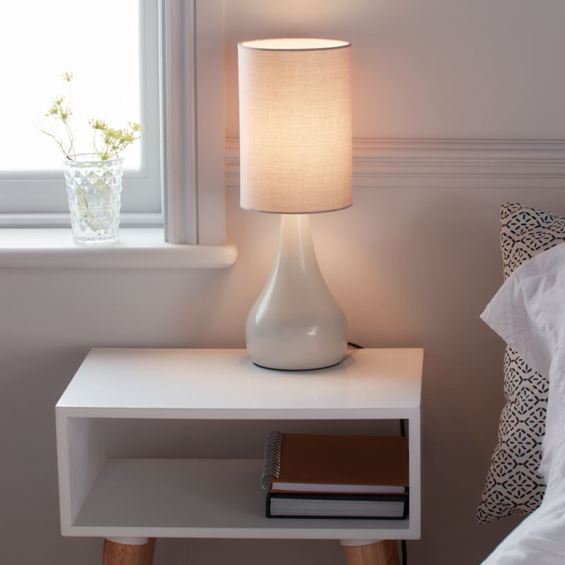 GoodHome Tertrez bordlampe 1-punkts E14 grå