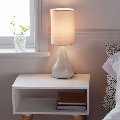 GoodHome Tertrez bordlampe 1-punkts E14 grå