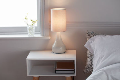 GoodHome Tertrez bordlampe 1-punkts E14 grå