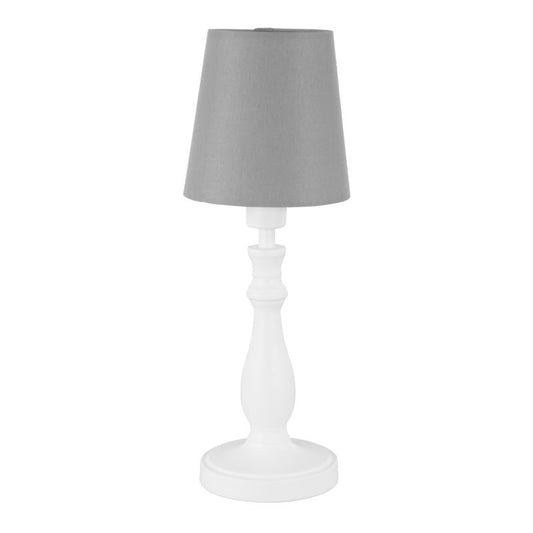 GoodHome Tulou bordlampe 1-punkts E14 hvid