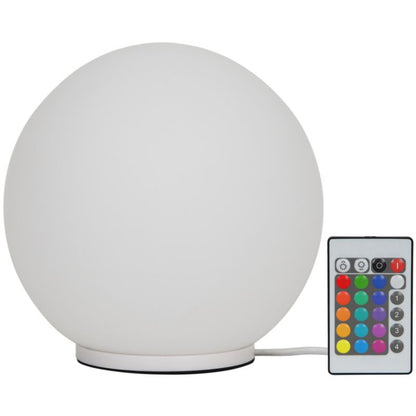 GoodHome Baoule LED-bordlampe i hvid med RGB-farveskift