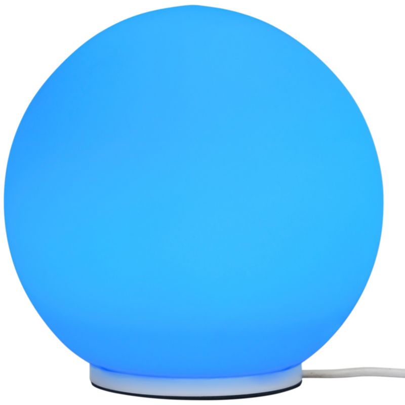 GoodHome Baoule LED-bordlampe i hvid med RGB-farveskift