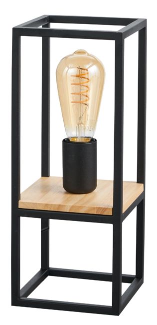 Libertad bordlampe 1 x E27 i sort-træ
