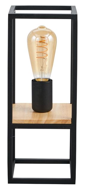 Libertad bordlampe 1 x E27 i sort-træ