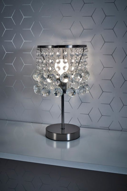 Bordlampe London Crystal 1-punkt E14 Sort