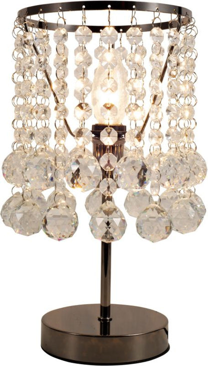 Bordlampe London Crystal 1-punkt E14 Sort