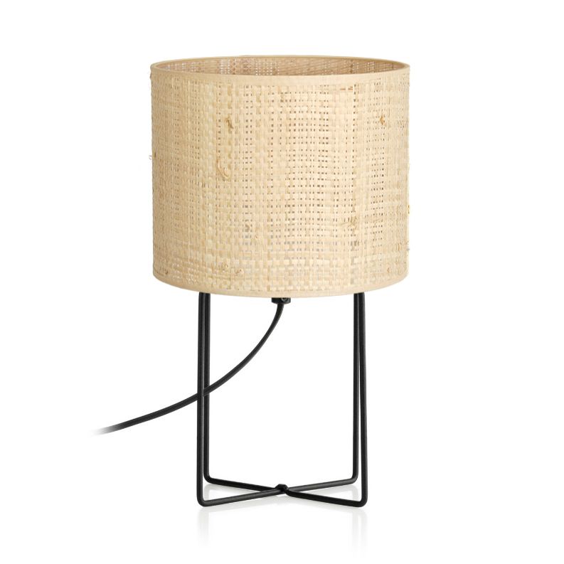 Bordlampe Rattan 1 x E27 Beige 31 cm