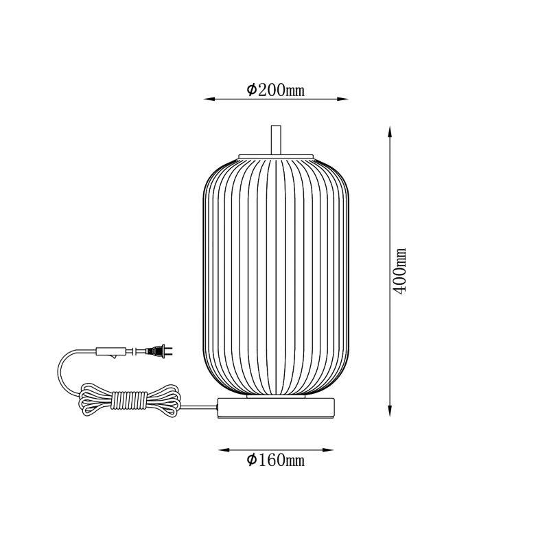 Olmeto bordlampe 1 x E27 hvid