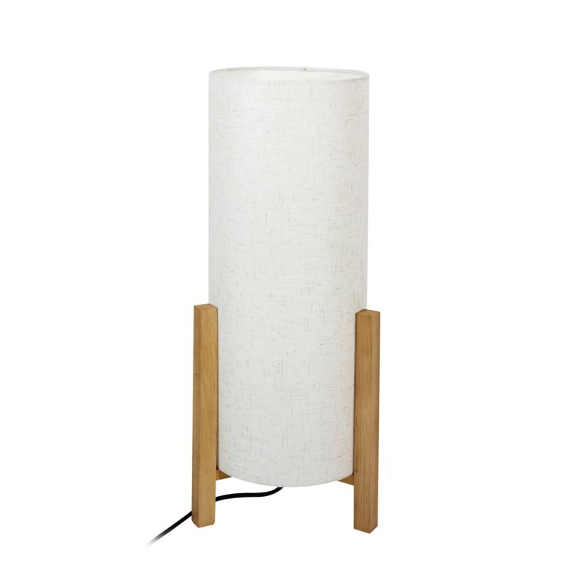Bordlampe Ones L 1 x E27 hvid/træ