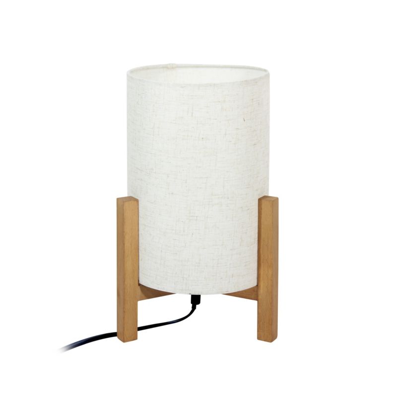 Bordlampe Ones M 1 x E27 hvid/træ