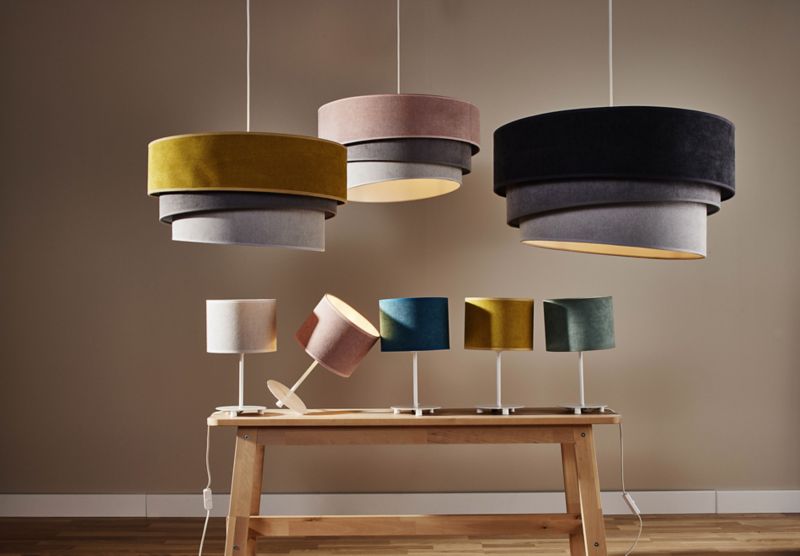 Pastelove bordlampe 1 x E14 grå
