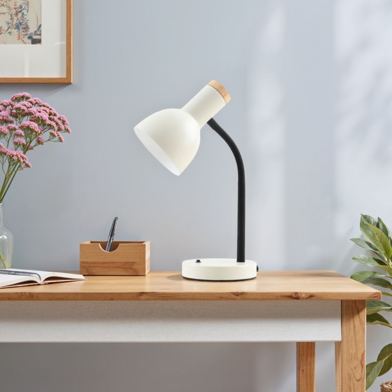 Bordlampe Senza 1 x E27 Hvid