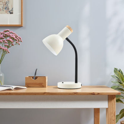 Bordlampe Senza 1 x E27 Hvid