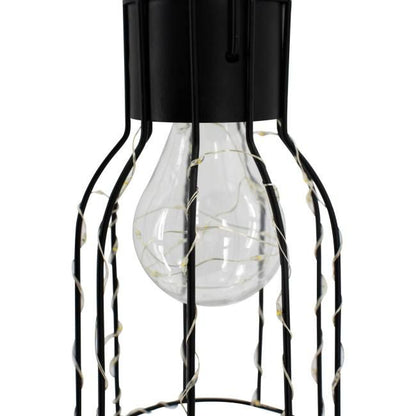 Solarbordslampe Cage Copper Sort 5059340330914