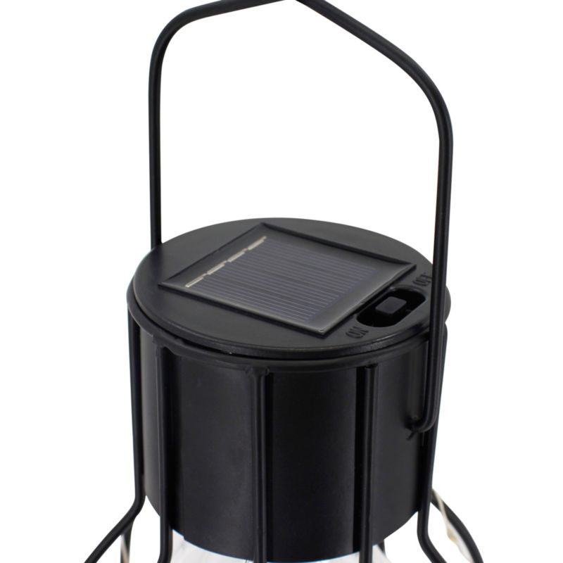 Solarbordslampe Cage Copper Sort 5059340330914