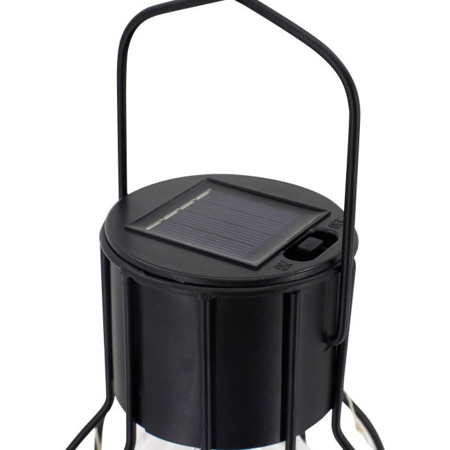 Solarbordslampe Cage Copper Sort 5059340330914